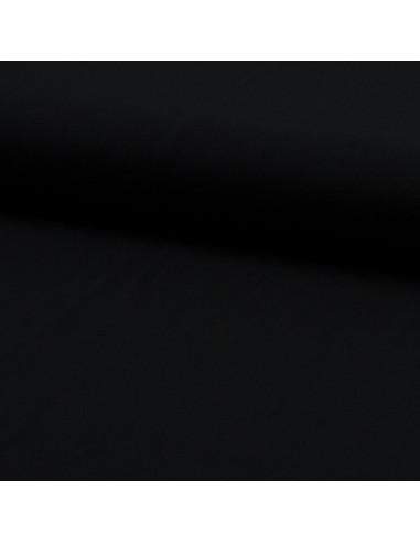 Tessuto twill di viscosa - Nero