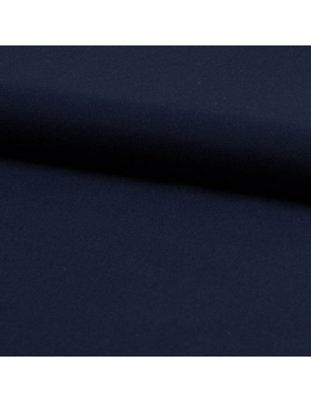 Tessuto twill di viscosa - Blu navy scuro