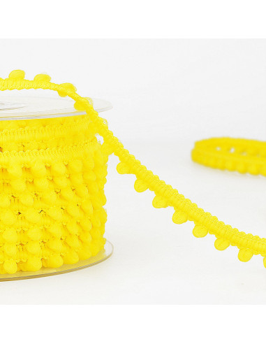 Mini pomponi a metraggio - Giallo mimosa