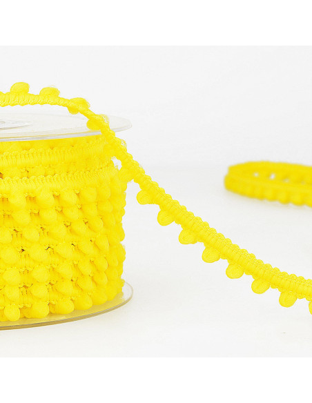 Mini pomponi a metraggio - Giallo mimosa