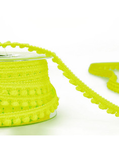 Mini pomponi a metraggio - Giallo fluo