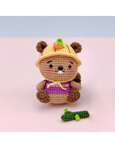 Kit per uncinetto amigurumi - Mochi il castoro