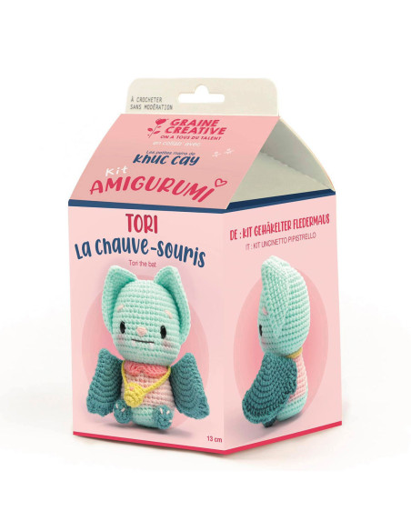 Kit uncinetto amigurumi - Tori il pipistrello