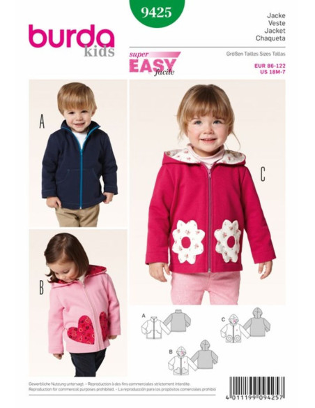 Modello di giacca - Burda 9425