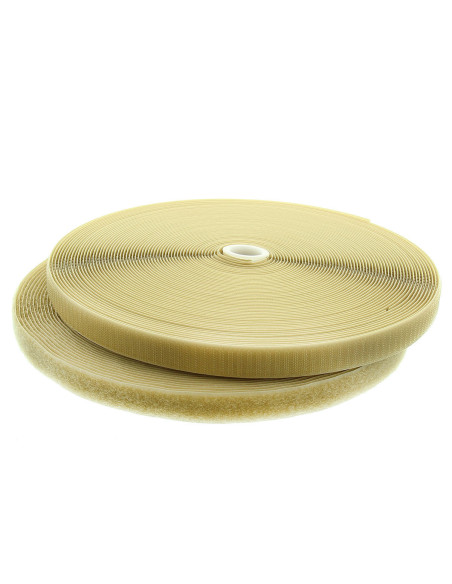 Nastro autoadesivo da cucire beige largo 20 mm rotolo da 25 metri