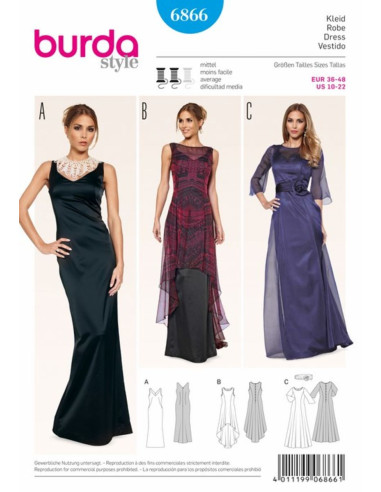 Modello di abito - Burda 6866