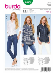 Modello di camicetta - Burda 6849