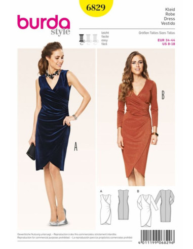 Modello di abito - Burda 6829