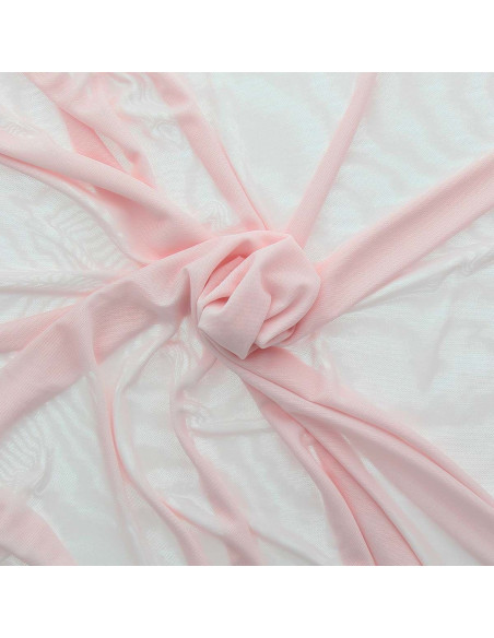 Tessuto lingerie Powermesh - Rosa pastello