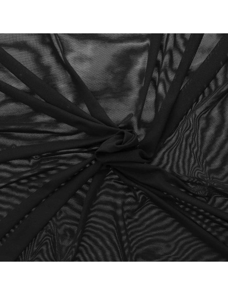 Tessuto lingerie Powermesh - Nero