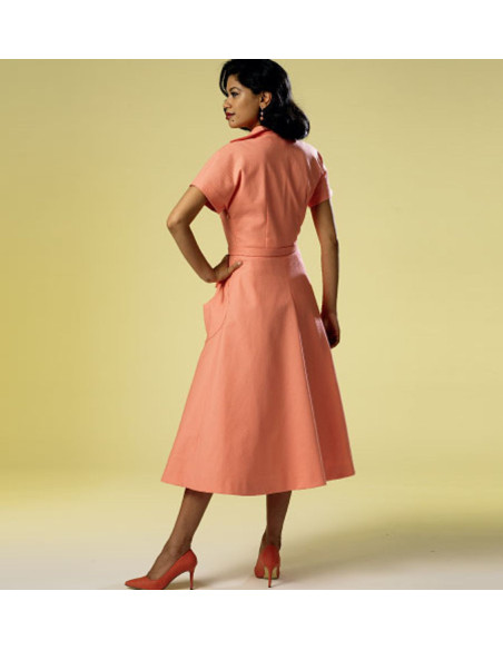 Modello di abito e cintura - Butterick 6055