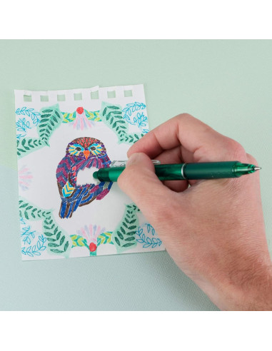 Set di 3 penne roller Pilot FriXion Ball Clicker - Nero, blu e rosso