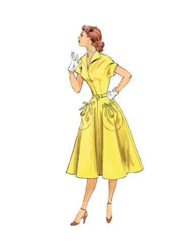 Modello di abito e cintura - Butterick 6055