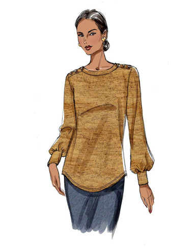 Modello di top - Butterick 6857