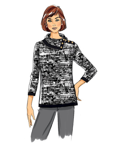 Modello di top - Butterick 6857