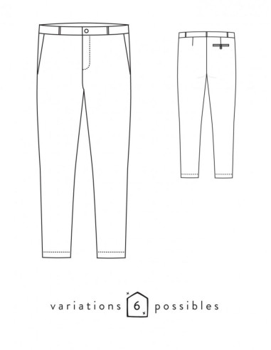Modello di pantaloni Attitude - Atelier Scämmit