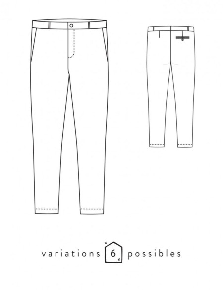 Modello di pantaloni Attitude - Atelier Scämmit