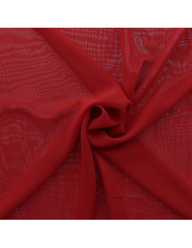 Tessuto chiffon - Rosso