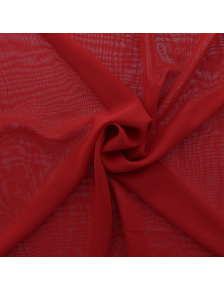 Tessuto chiffon - Rosso