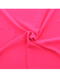 Tessuto chiffon - Rosa fluorescente