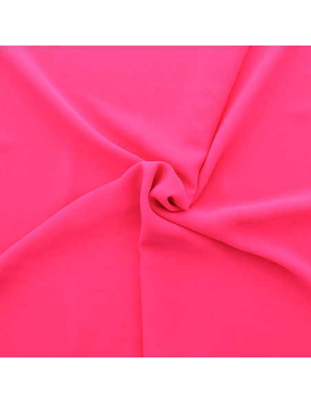 Tessuto chiffon - Rosa fluorescente