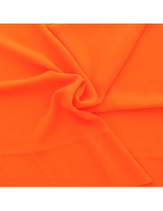Tessuto chiffon - Arancione fluorescente