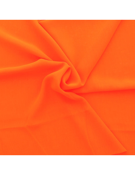 Tessuto chiffon - Arancione fluorescente