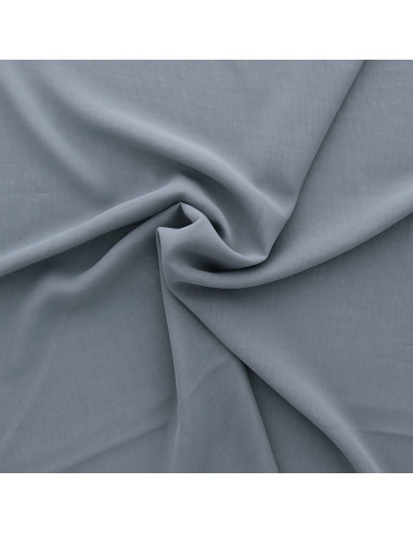Tessuto chiffon - Grigio argento