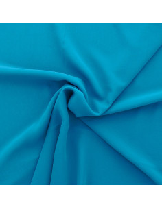 Tessuto chiffon - Blu turchese