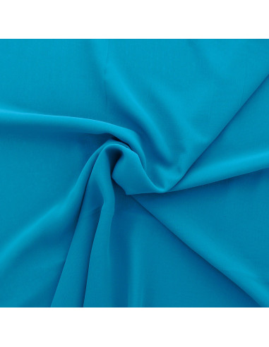Tessuto chiffon - Blu turchese