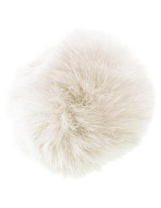 Pompon imitazione pelliccia 10 cm - Natura