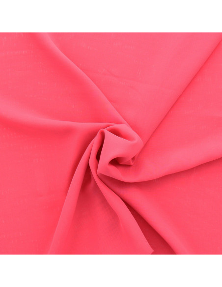 Tessuto chiffon - Rosa corallo