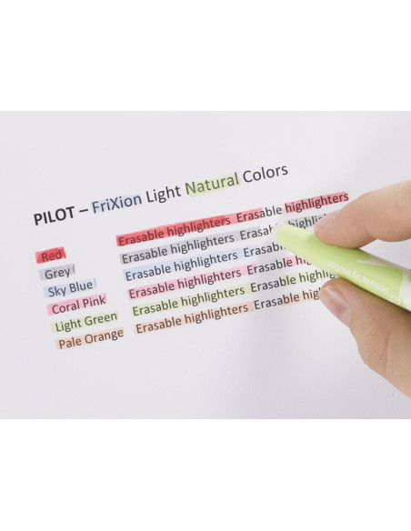Set di 3 evidenziatori cancellabili Pilot FriXion Light - Rosa, giallo e arancione