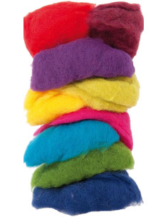 Lana da infeltrire multicolore