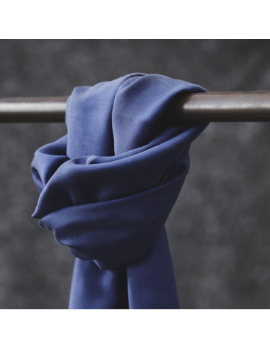 Tessuto tencel Smooth Drape Twill - Blu