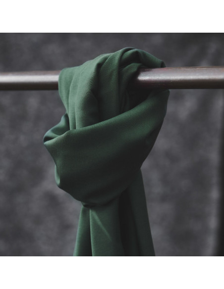 Tessuto tencel Smooth Drape Twill - Verde scuro