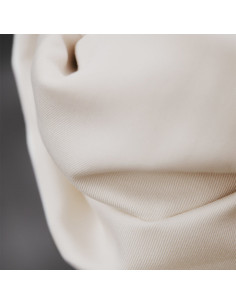 Tessuto tencel Smooth Drape Twill - Bianco