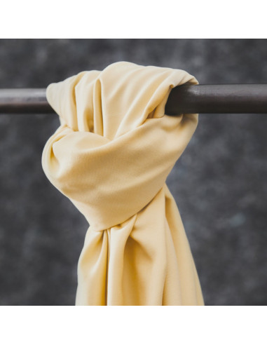 Tessuto tencel Smooth Drape Twill - Giallo tenue
