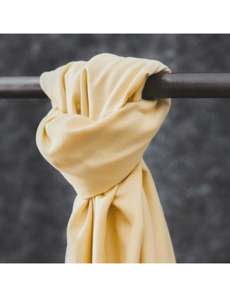 Tessuto tencel Smooth Drape Twill - Giallo tenue
