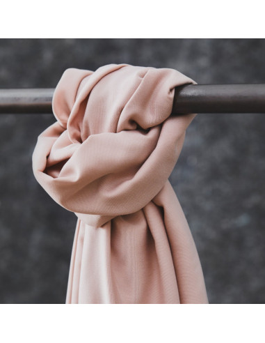 Tessuto tencel Smooth Drape Twill - Rosa cipria
