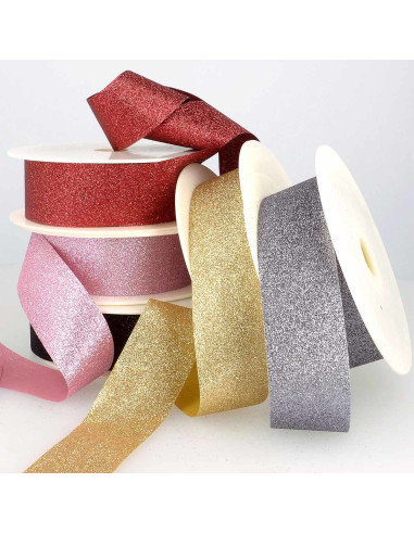 Nastro glitter - Rosso