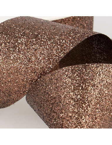 Nastro glitter - Marrone