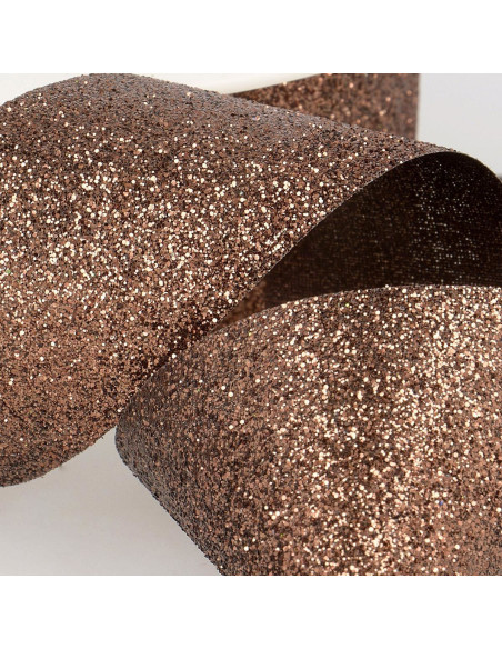 Nastro glitter - Marrone