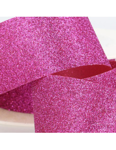 Nastro glitter - Fucsia