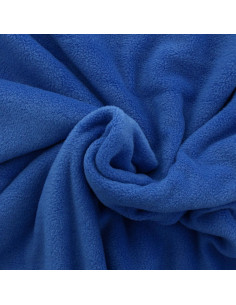 Tessuto in pile - Blu reale