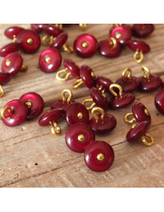 Bottone Perla - Granata