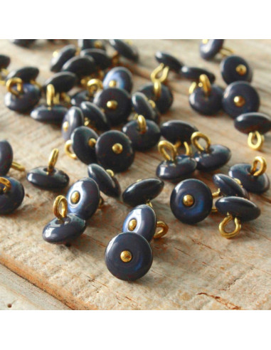 Pulsante Perla - Blu minerale