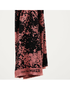 Tessuto crêpe di viscosa Shadow Splash - Rosa antico