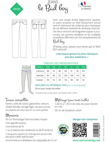 Modello di jeans Le Bad Boy - Les BG
