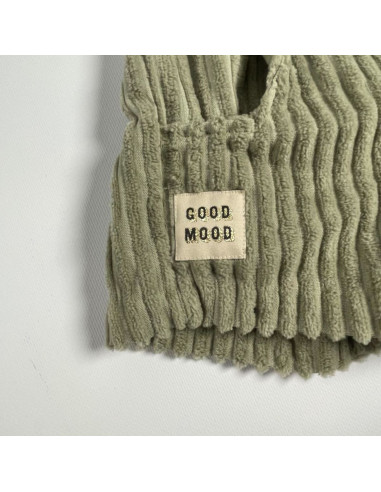 Set di 5 etichette tessute - Good Mood